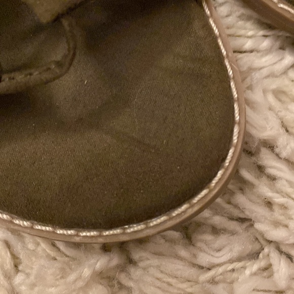 Suede Gladiator Sandals Army Green - Picture 2 of 4